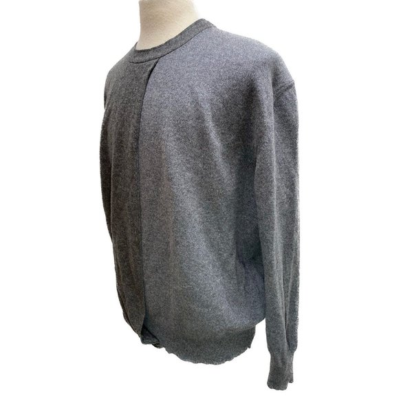 100% Auth Ermenegildo Zegna Couture Cashmere-Blend Layered Sweater Size L 52EU - Picture 5 of 10